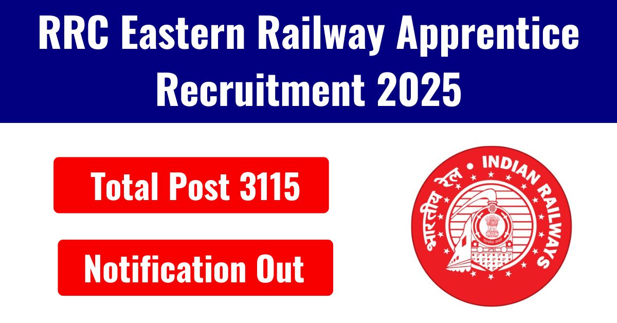 RRC Eastern Railway Apprentice Recruitment 2025